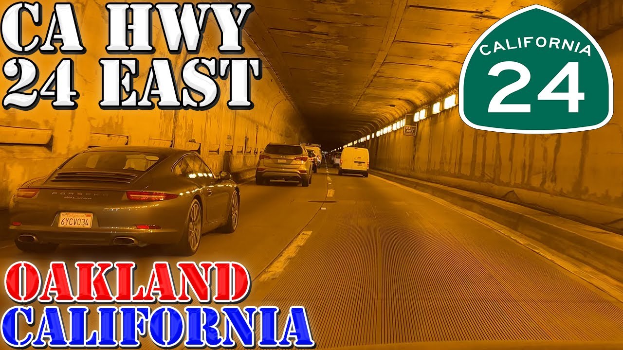 CA 24 East - Oakland to Walnut Creek - California - 4K Highway Drive