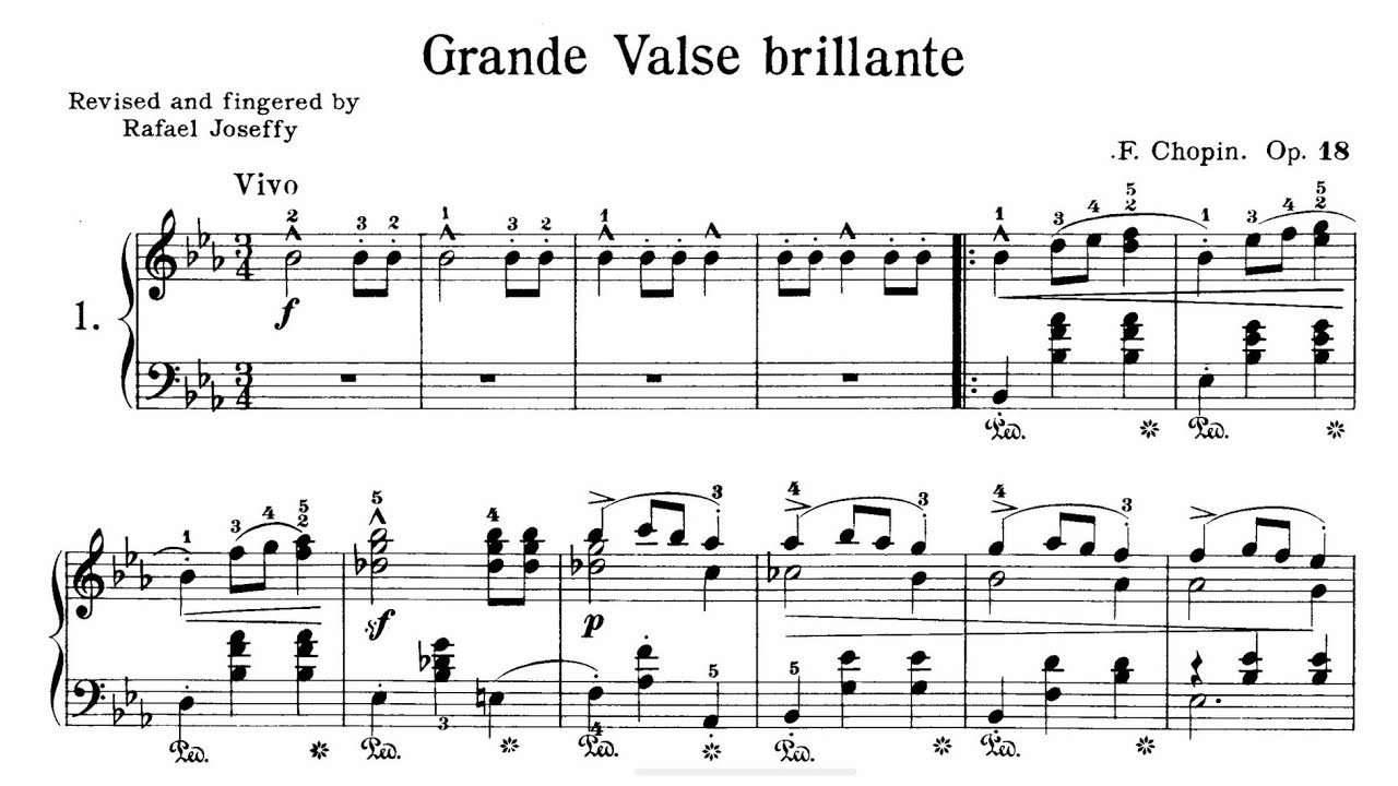Chopin - Grande Valse Brillante Op.18 in E flat major (Drewnowski)