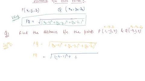 Distance Between Two Points |  Class 11 Mathematics Introduction to Three Dimensional Geometry