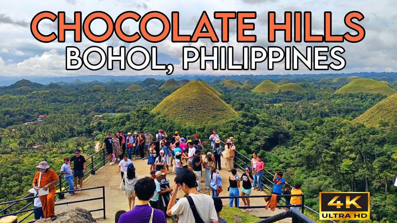 WALKING TOUR AT CHOCOLATE HILLS IN BOHOL,PHILIPINES