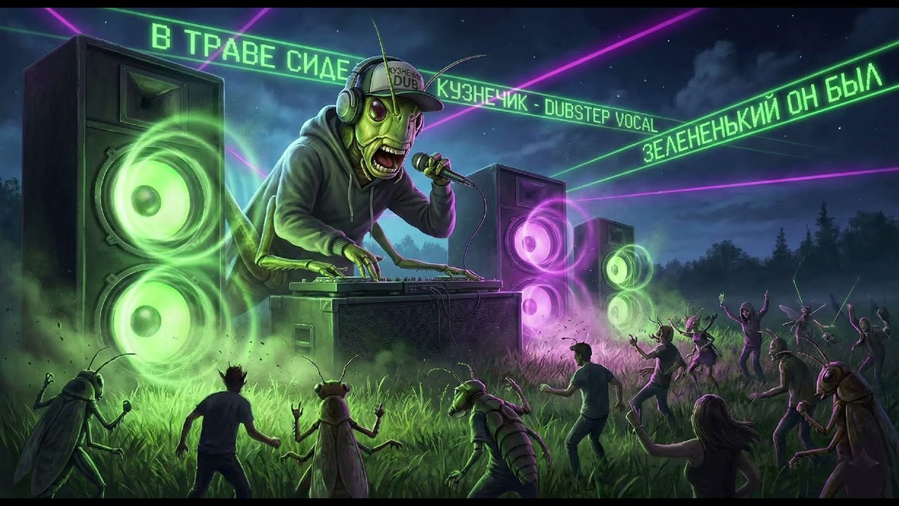 В траве сидел кузнечик ( Remix vocal & Dubstep )