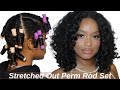 STRETCHED PERM ROD TUTORIAL FOR FULL &amp; BOUNCY CURLS | NATURAL HAIR CARE