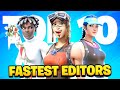 Ranking The TOP 10 FASTEST EDITORS In Fortnite... (do they macro?)