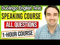 Duolingo English Test Speaking Course - 1 hour of speaking lessons, practice all the speaking tasks
