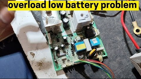 Microtek inverter Eb 700 overload low battery problem