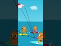 Wakesurfing with Cats 🏄‍♂️ Cats Family in English Cartoon for Kids #animation #shorts #catsfamily