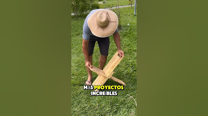 🪑 Cómo HACER una silla DESMONTABLE y portátil con solo DOS TABLAS