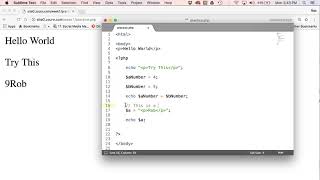 PHP Strings and Variables