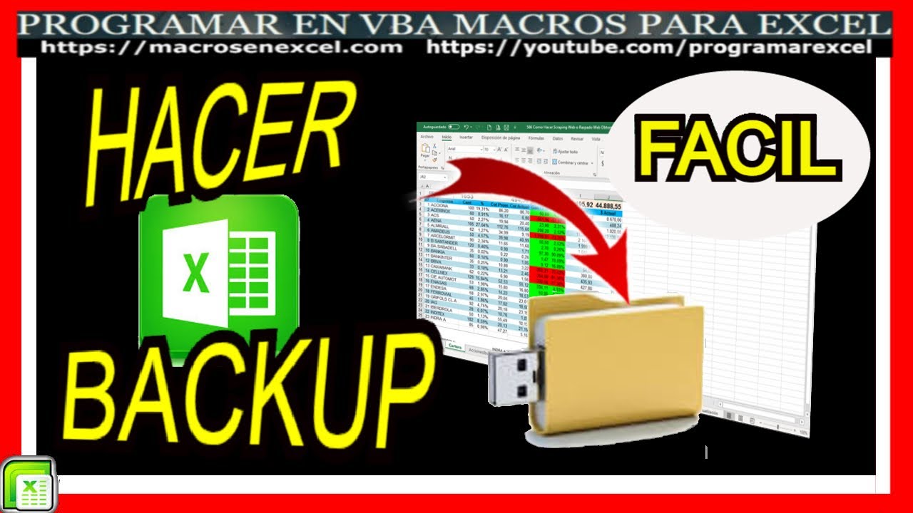 591 ️ Como HACER un 🔥 BACKUP en Forma FACIL en Excel VBA - YouTube