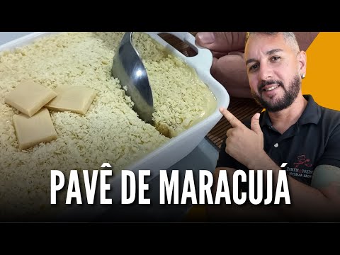 RECEITA DE PAVÊ DE MARACUJÁ COM BISCOITO DE MAIZENA