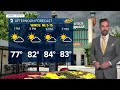 Midweek Cool-down with Spotty Downpours Possible