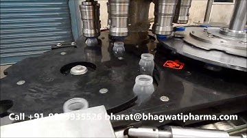 Ghee Pet Jar/Bottle Automatic Rotary Pick and Place Screw Capping Machine with Cap Elevator
