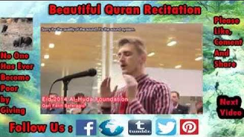 تلاوه رائعه من شاب اوربي