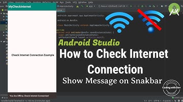 Check Internet Connection in Android Studio | Android check internet connection | android studio