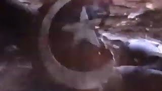 Thanos breaks Cap's shield to pieces- Captain America vs Thanos fight scene