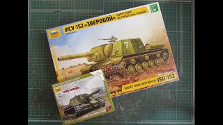 Тяжелая самоходная артиллерийская установка ИСУ 152 (1/35) + САУ СУ 152 (1/100)