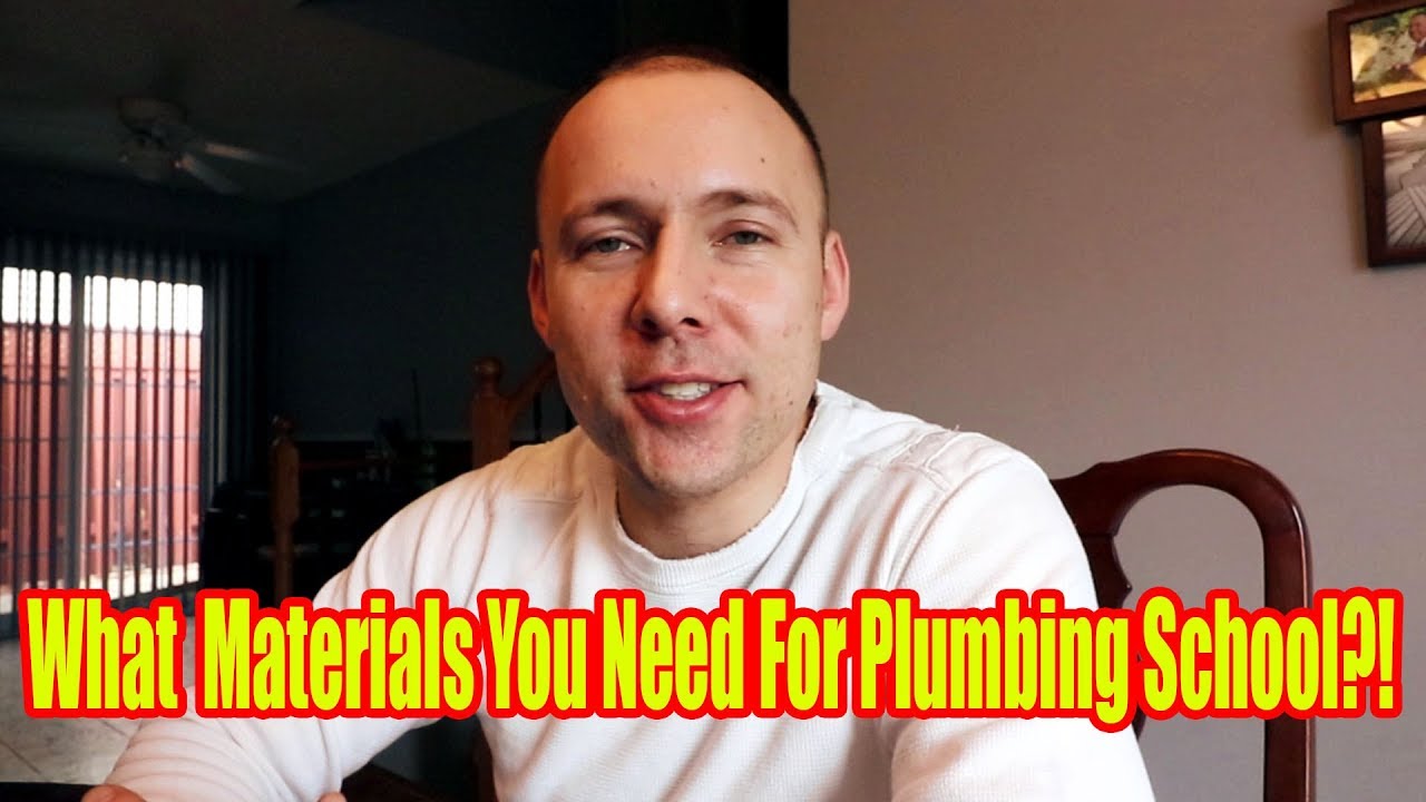 What You Need To Bring To Plumbing School How to do well in Plumbing School YouTube