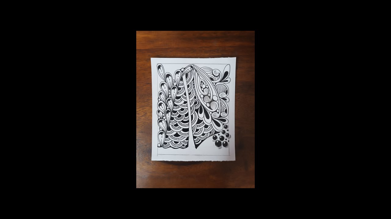 How To Draw ZentanglePattern Step by step/ Zentangle tutorial/ Pattern ...