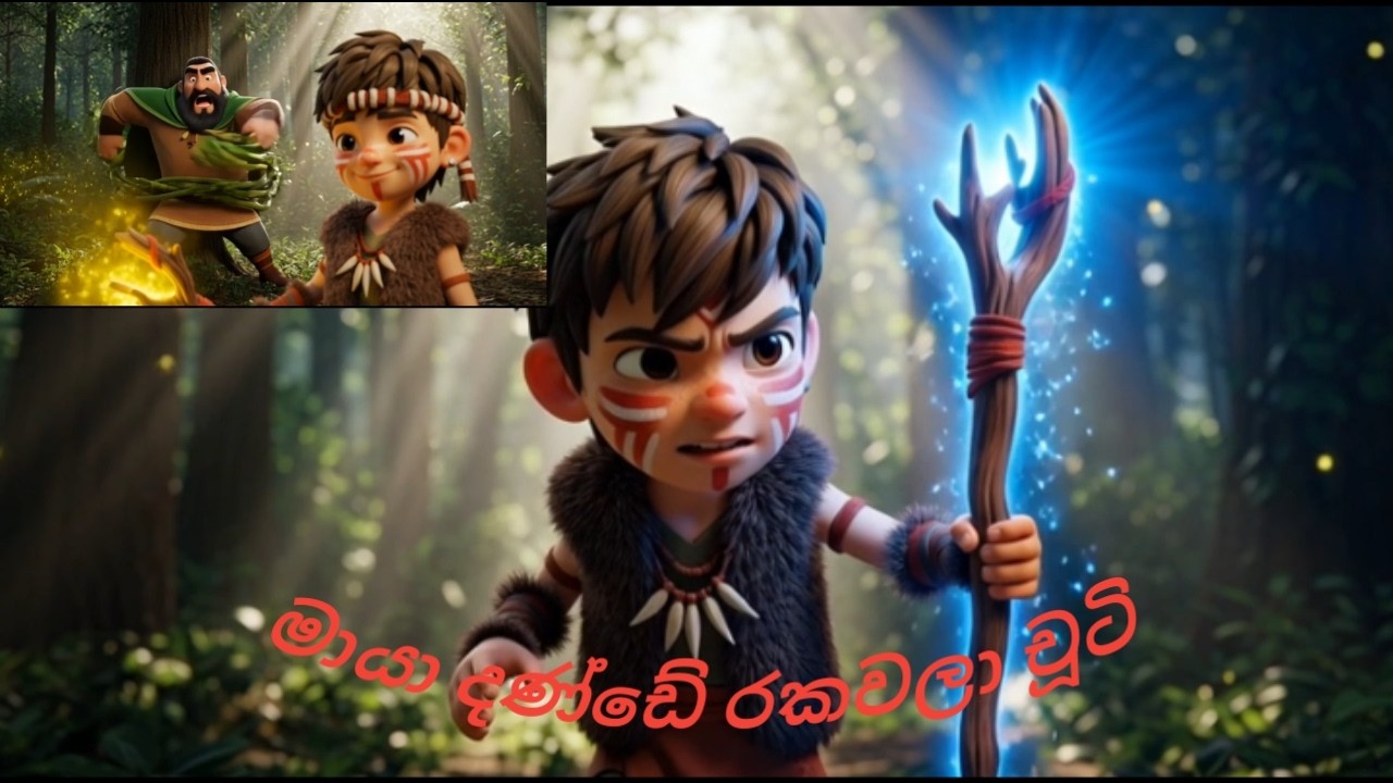 මායා දණ්ඩේ රකවලා චූටි 😍|cartoon|sinhala|@funny7starTV