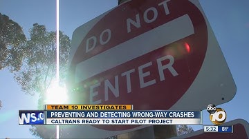 Team 10: Preventing and detecting wrong-way crashes
