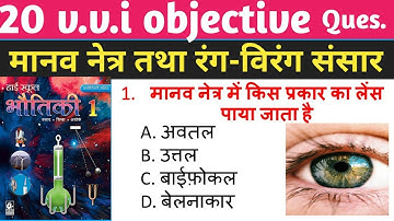 Class-10 Physics,(मानव नेत्र)VVI Objective Question,Bihar board, self study classes,#manishbharra