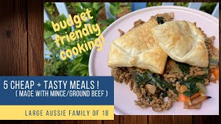 5 CHEAP + TASTY Family Meals [made with mince/ground beef] - Mum of 16 KiDS