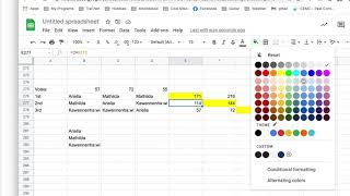 Level 3: Borda Count With A Spreadsheet From the Voting Math Program