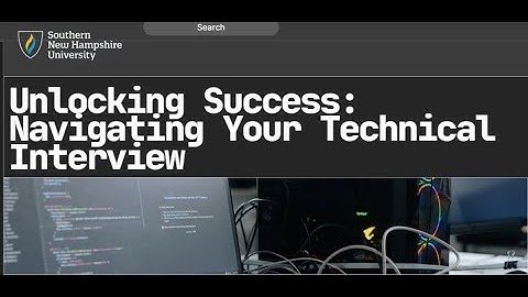 Unlocking Success: Navigating Your Technical Interview Workshop Series - Part 3