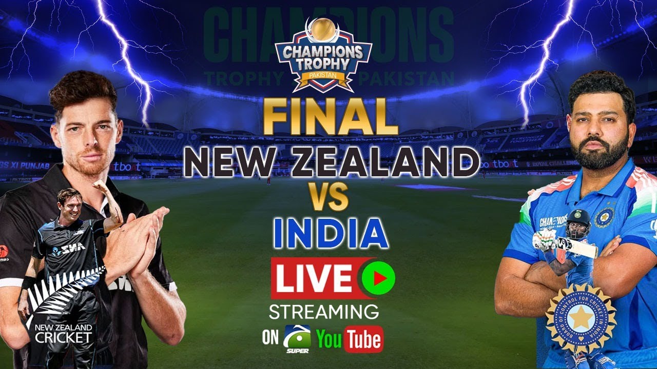 Watch Live | ICC Champions Trophy 2025 Final | India Vs New Zealand ...