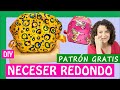 👛 NECESER REDONDO de tela | con cremallera (PATRONES GRATIS) ✅🆓