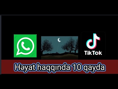 Həyat haqqında 10 qayda (whatsapp və tiktok üçün video)