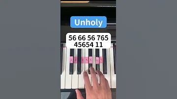 Unholy (Piano Tutorial) #TikTok