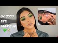 GLOSSY EYE MAKEUP TUTORIAL @amberroseoatman