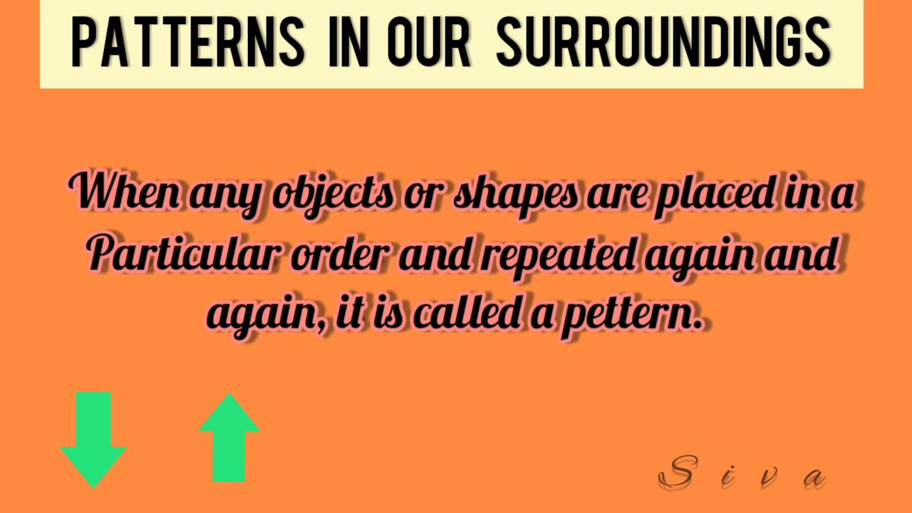Pattern in our surroundings