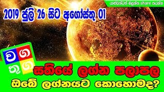 Palapala | Weekly Horoscope July 26th to August 01th 2019 | සතියේ ලග්න පලාපල | Wagathuga screenshot 3