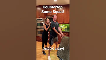 Daily Countertop Sumo Squat - Michelle Wilson Workouts