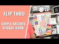 *NEW* FLIP THRU | SIMPLE BRIGHTS STICKER BOOK