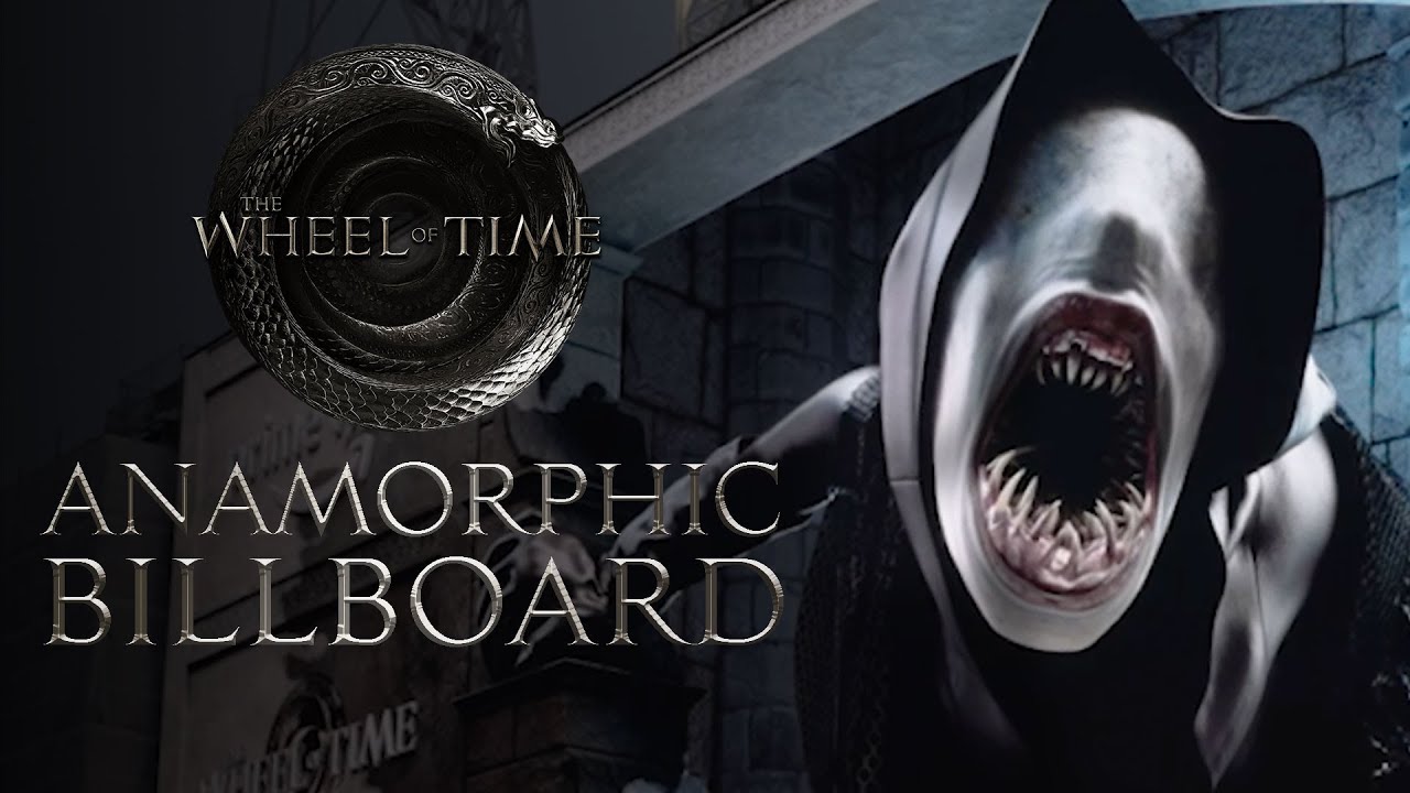 The Wheel of Time Anamorphic Billboard in Piccadilly Circus | Prime Video
