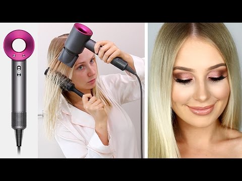 hval Uforudsete omstændigheder gennembore DYSON SUPERSONIC hair dryer Review & GRWM: Night Out! | Lauren Curtis -  YouTube