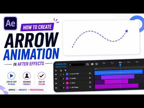 How to Create Arrow Animation in After Effects | Easy Motion Graphics Tutorial