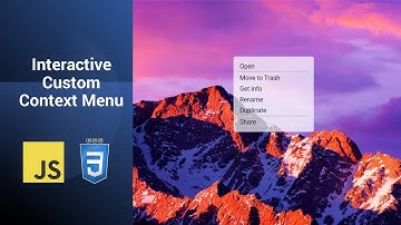 Interactive custom context Menu