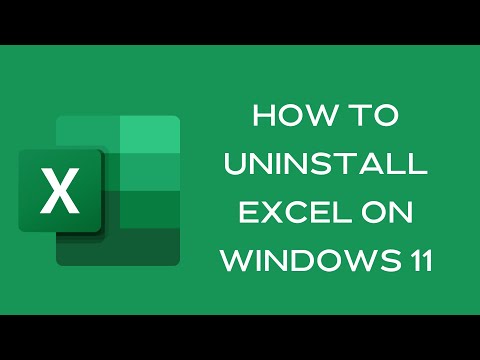 Video: Hur avinstallerar jag endast Excel 2007?