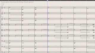 StaffPad Counterpoint Variations for Strings (fourth species)