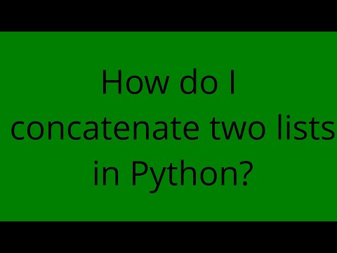 How do I concatenate two lists in Python?