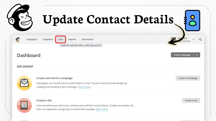 How to Edit a Contact in mailchimp (Profile Update)