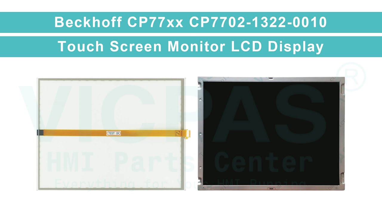Beckhoff CP77xx CP7702-1322-0010 Touch Membrane LCD Display Replacement Repair