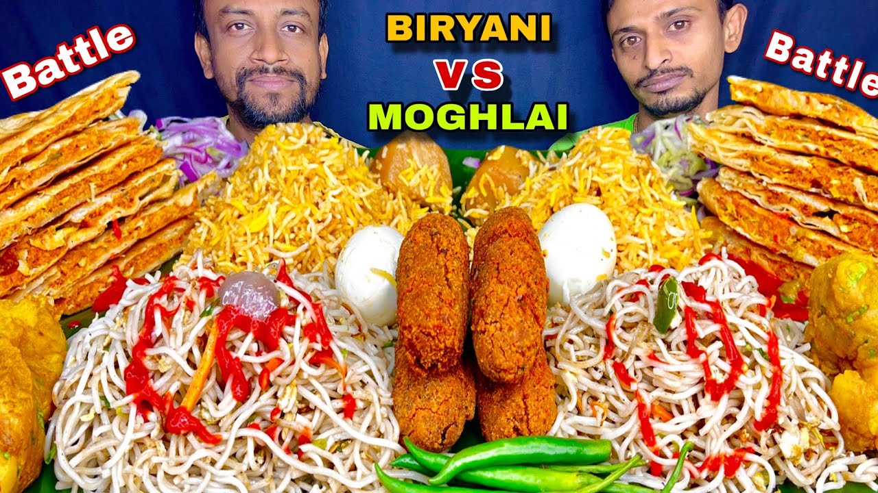 Egg Biryani vs Moghlai Paratha: THE ULTIMATE CHALLENGE! (+ Chowmein & Chicken Chop) 