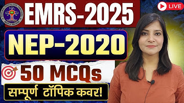 EMRS-2025 || NEP-2020 PART-2 CLASS FOR EMRS 2025 TGT PGT EMRS EMRS 2025 #emrs2025 #nep2020