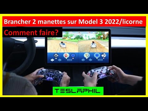 Comment brancher 2 manettes sur Model 3/Y 2022? Je vous explique 