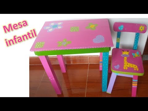 Video: Mesa Infantil De Madera: Mesa Infantil Ikea, Modelos De Madera Maciza Con Pintura Khokhloma